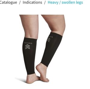Sigvaris NWT Compression Calf Sports Sleeves  - Black BNIB Athletic UNISEX M